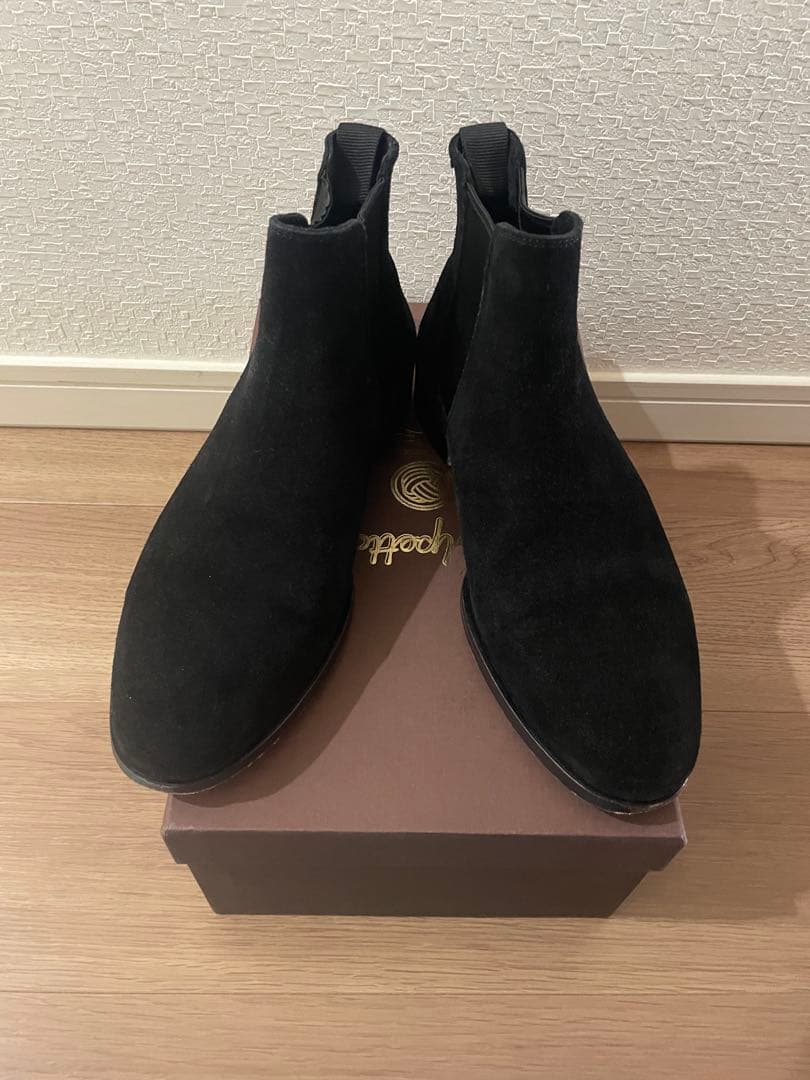 専用　ポルペッタ サイドゴアブーツ ブラックスエード polpetta