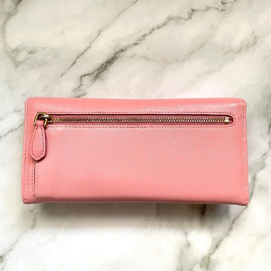 PRADA プラダ サフィアーノ　リボン　フィオッコ　長財布　0116-③