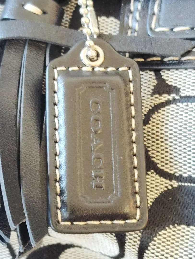COACH　コーチ　ハンプトンズ　シグネチャー　トートバッグ　ハンドバッグ