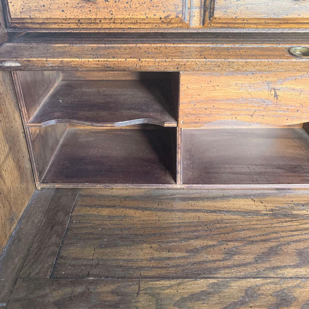 アンティーク　ヴィンテージ　蛇腹　ライティングビューロー　デスク　机　ドレッサー