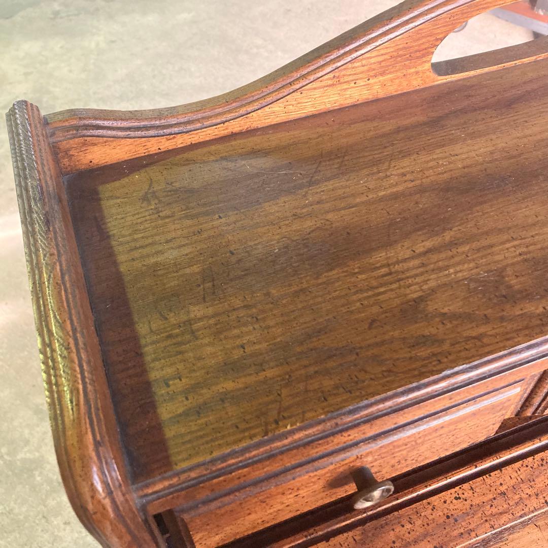 アンティーク　ヴィンテージ　蛇腹　ライティングビューロー　デスク　机　ドレッサー