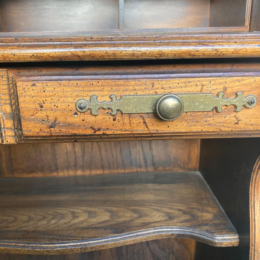 アンティーク　ヴィンテージ　蛇腹　ライティングビューロー　デスク　机　ドレッサー