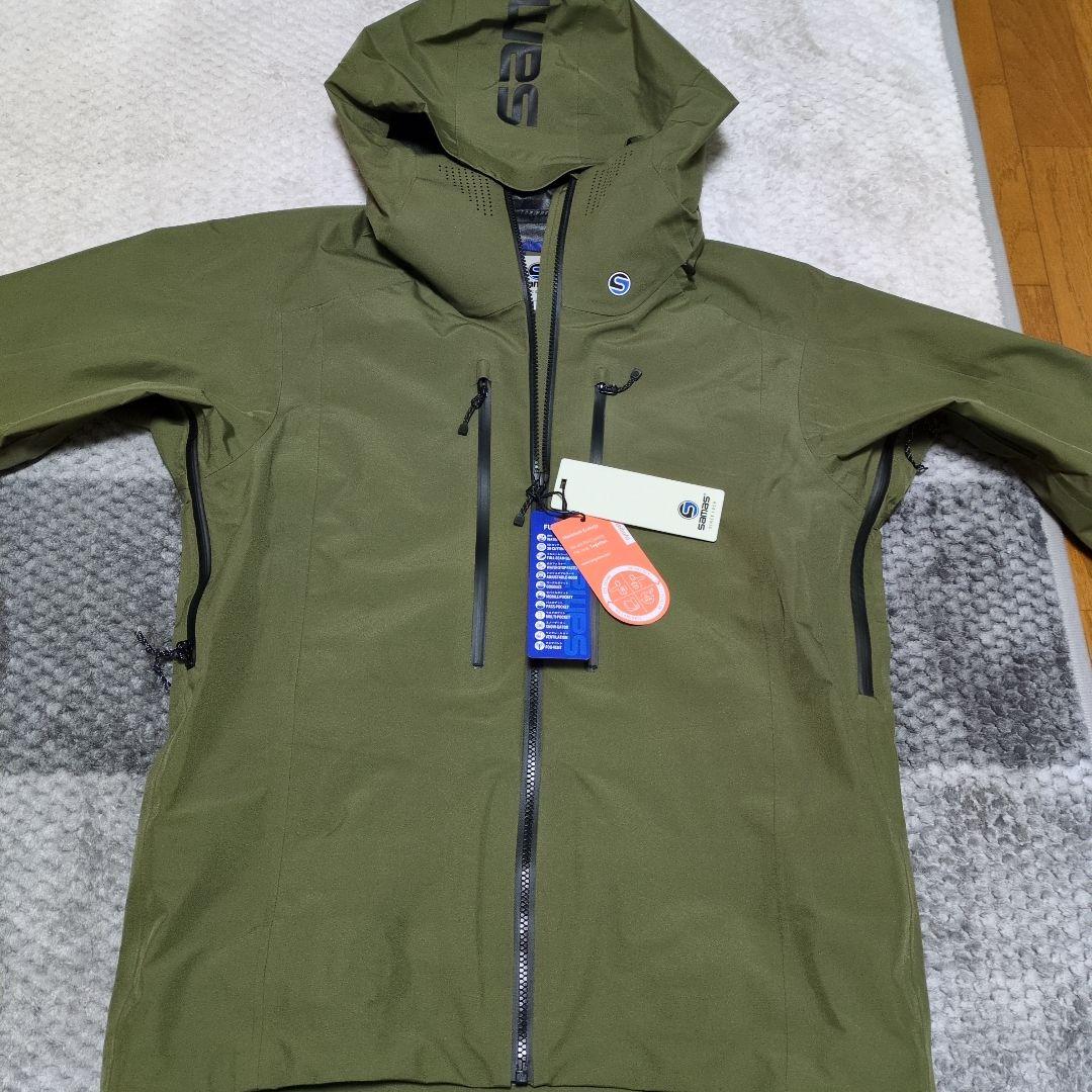 SAMAS 防水フード付きジャケット オリーブ