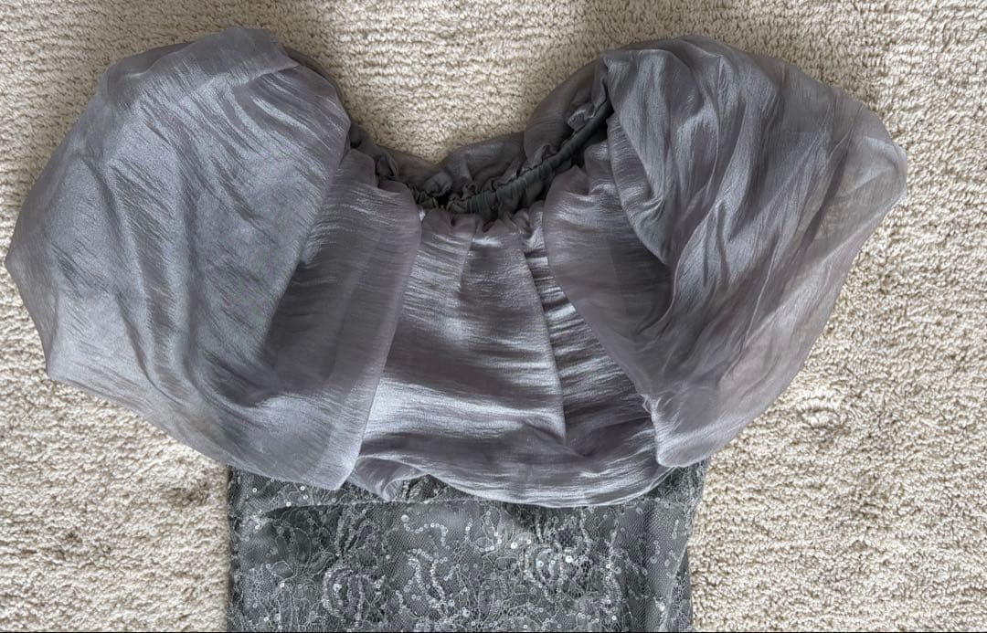 Leja グレー レースドレス