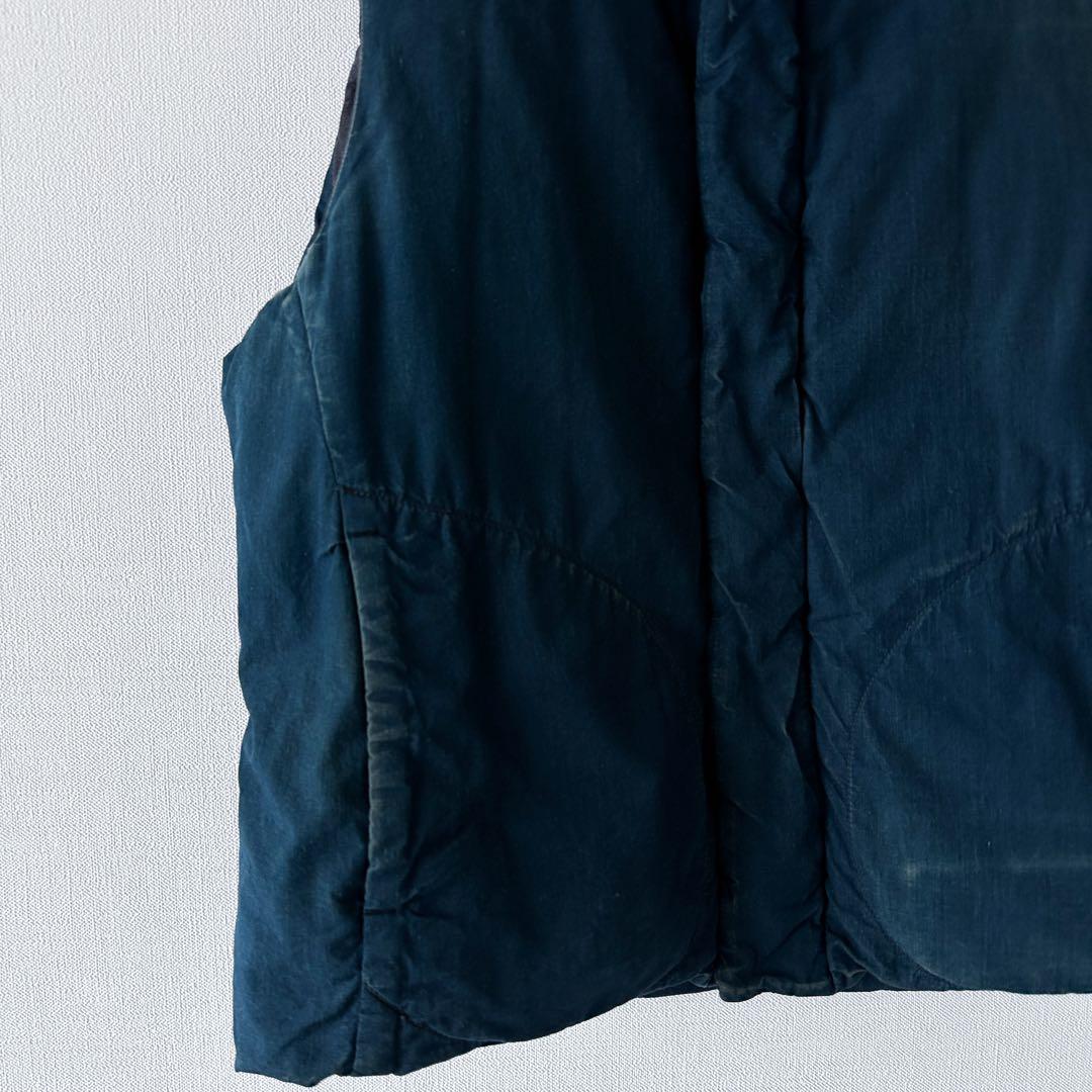 45R 45rpmインディゴ ダウンベスト ネイビー ビーズ