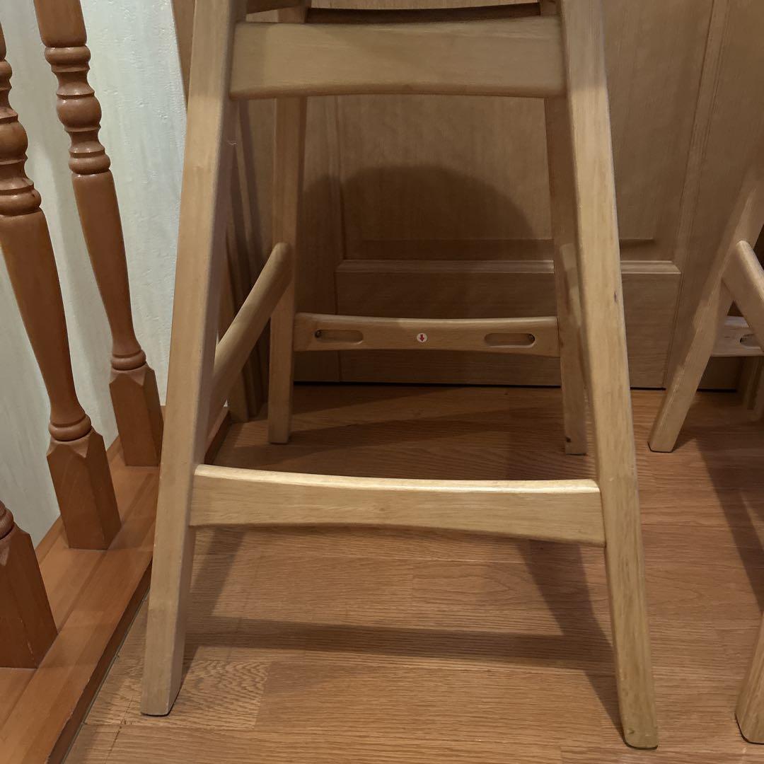 希少 ニトリ フィルン カウンターチェア ウッドチェア 美品 2脚セット