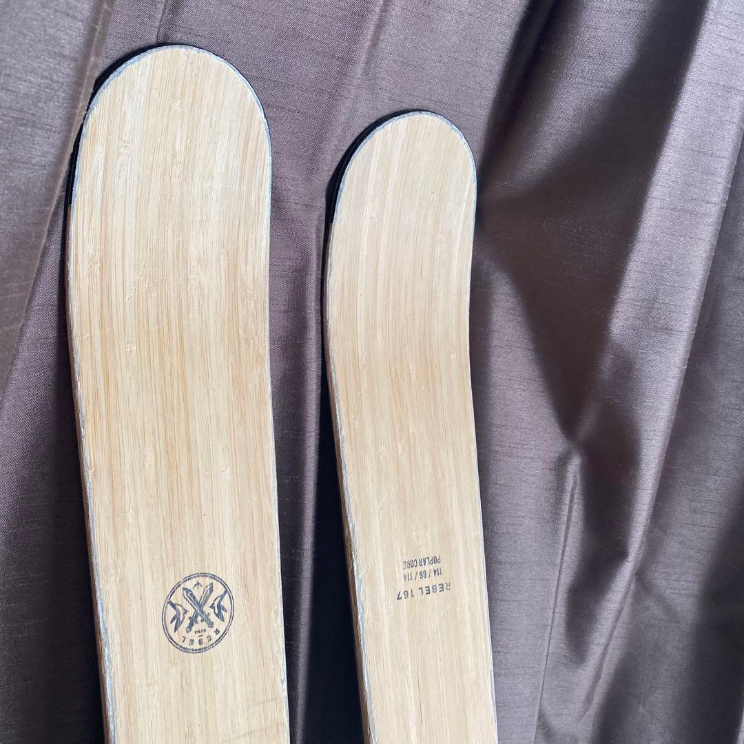 ZUMA スキー板BAMBOO 167 フィッシャースキーカバー付き！SALE！