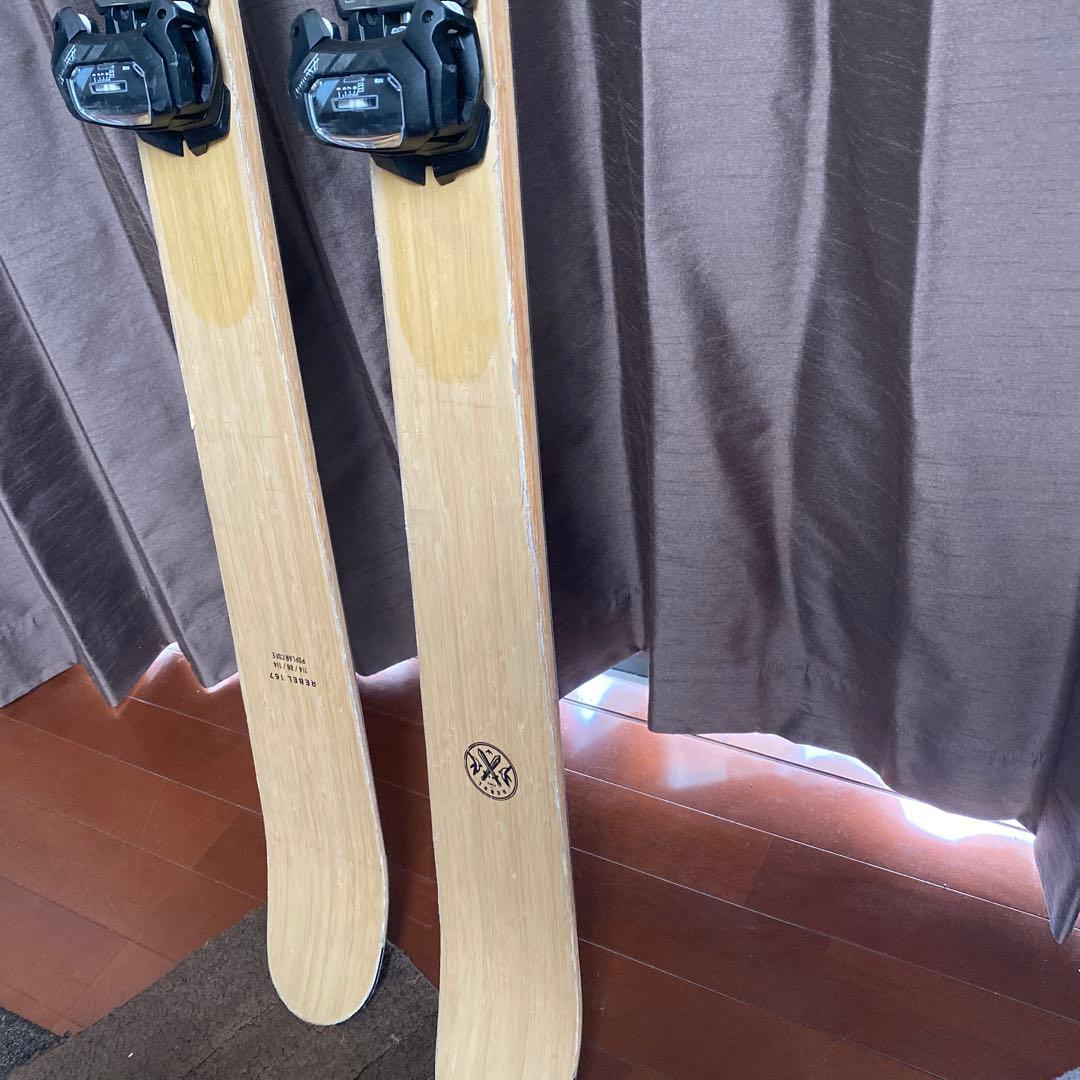 ZUMA スキー板BAMBOO 167 フィッシャースキーカバー付き！SALE！