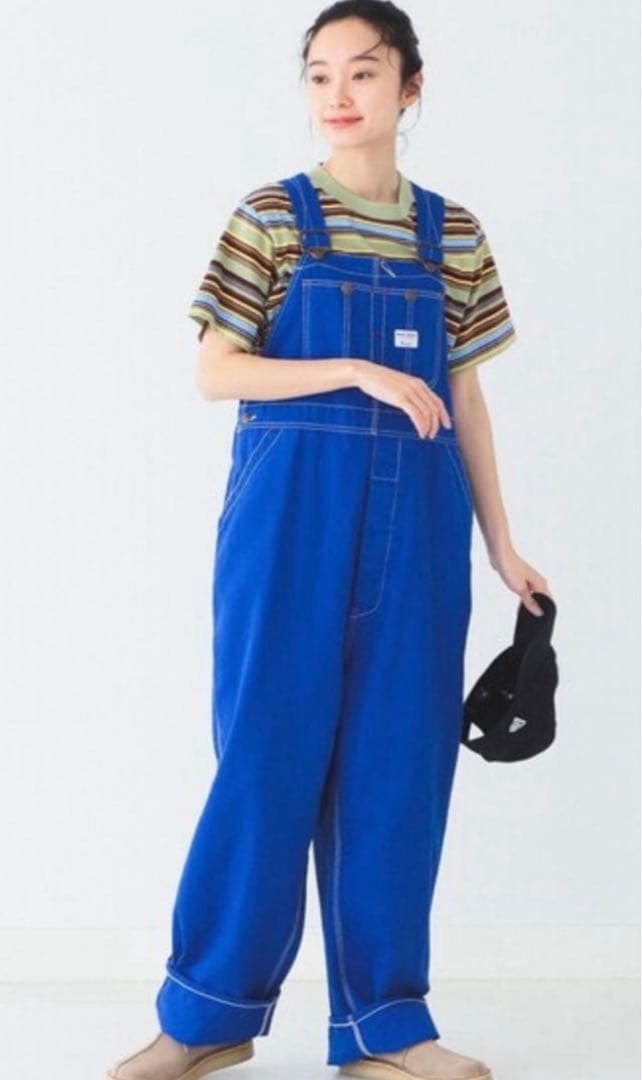 BIGMAC×BEAMS BOY 別注 オーバーダイオーバーオール