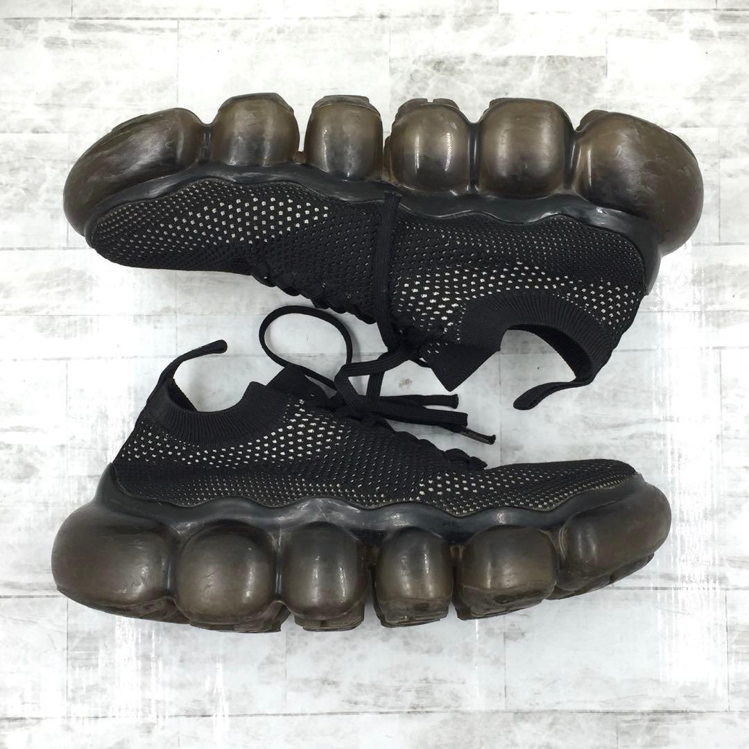 grounds グラウンズ Jewelry 厚底メッシュスニーカー 黒 24cm