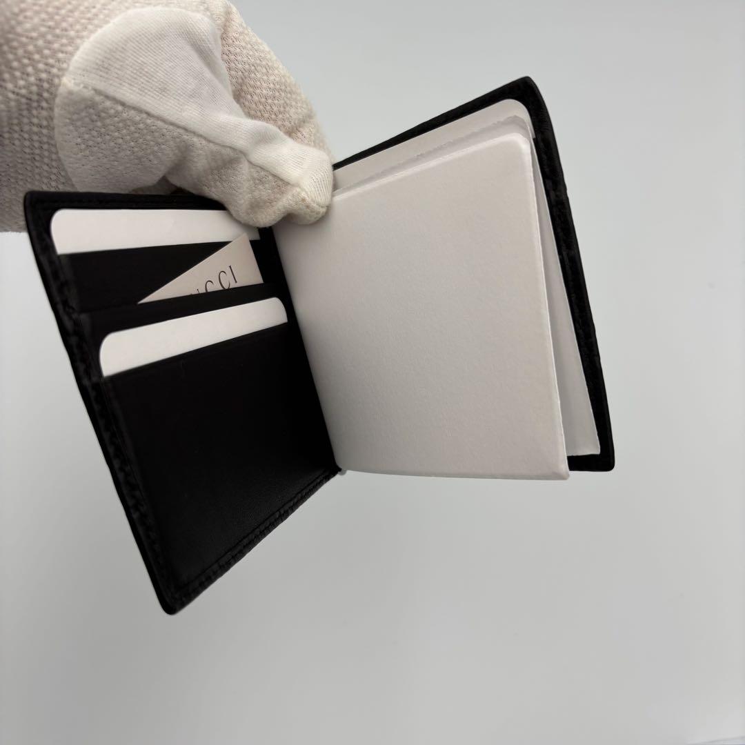 美品　Gucci GGシマ マネークリップ 黒 箱付き