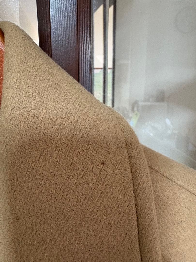 23区　ソフトメルトン Pコート キャメル 46 大きいサイズ　ピーコート