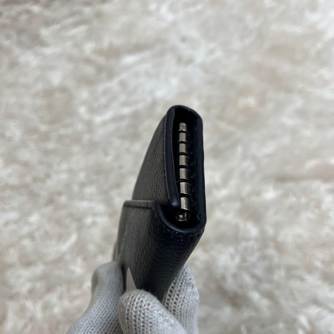 バレンシアガ　BALENCIAGA キーケース　6連フック　ドット　水玉　レザー