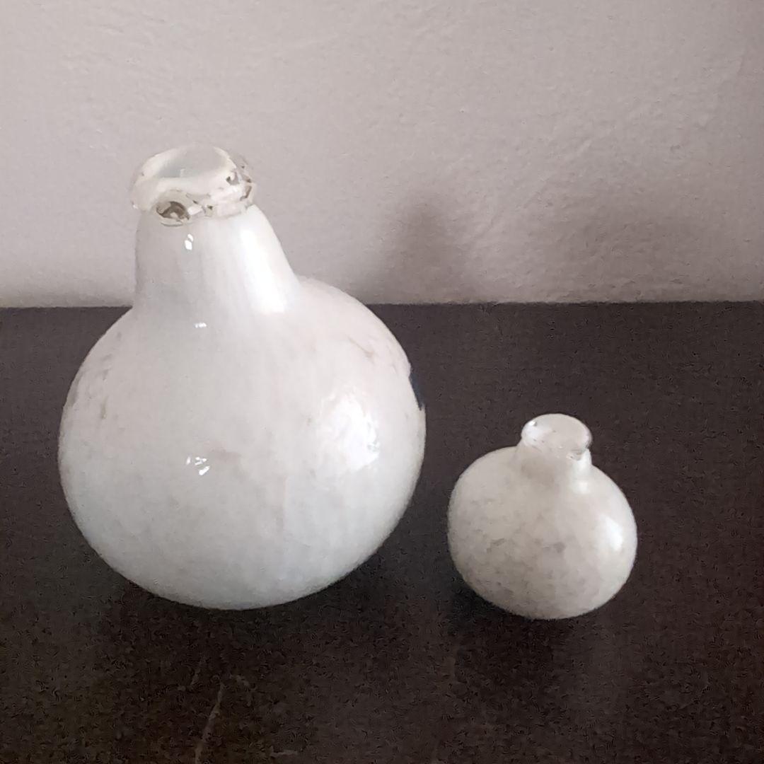 ヌータヤルヴィ　バード　アートガラス　置物　フィンランド　北欧ヴィンテージ　2個