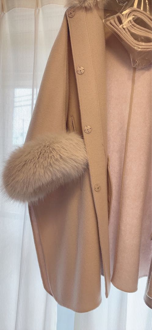 CELFORD❤️ファーポンチョコート❤️ワンピにも