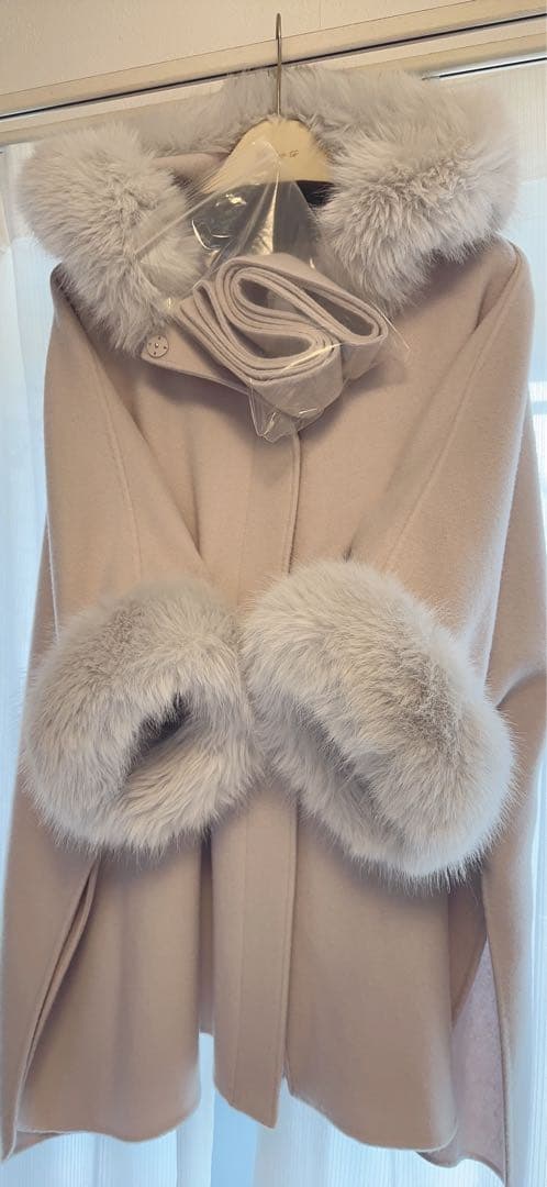 CELFORD❤️ファーポンチョコート❤️ワンピにも