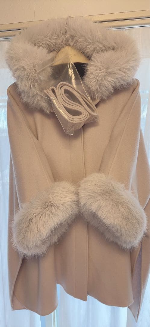 CELFORD❤️ファーポンチョコート❤️ワンピにも