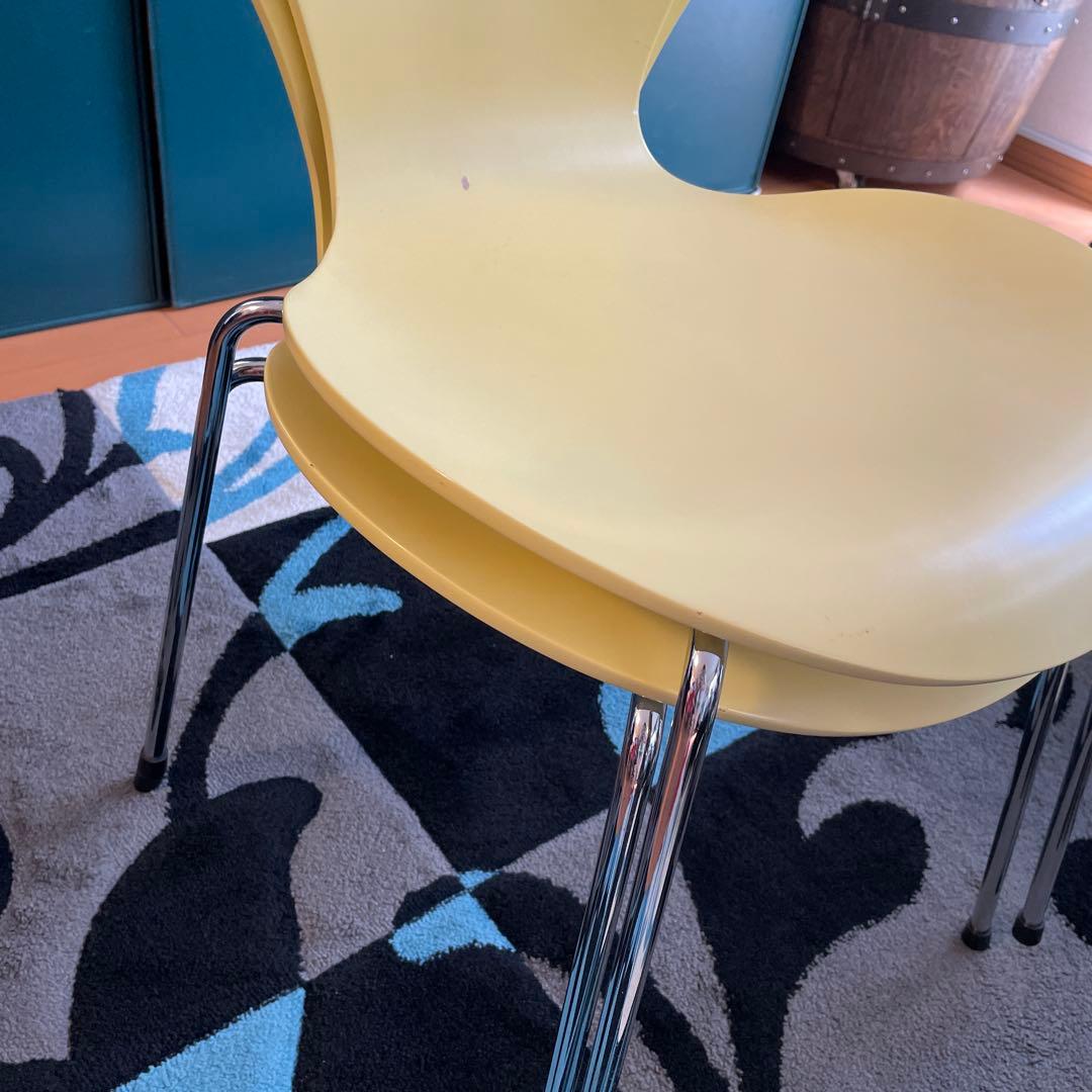 #フリッツハンセン#セブンチェア#複数購入割引あり#ライトイエロー#美品#椅子