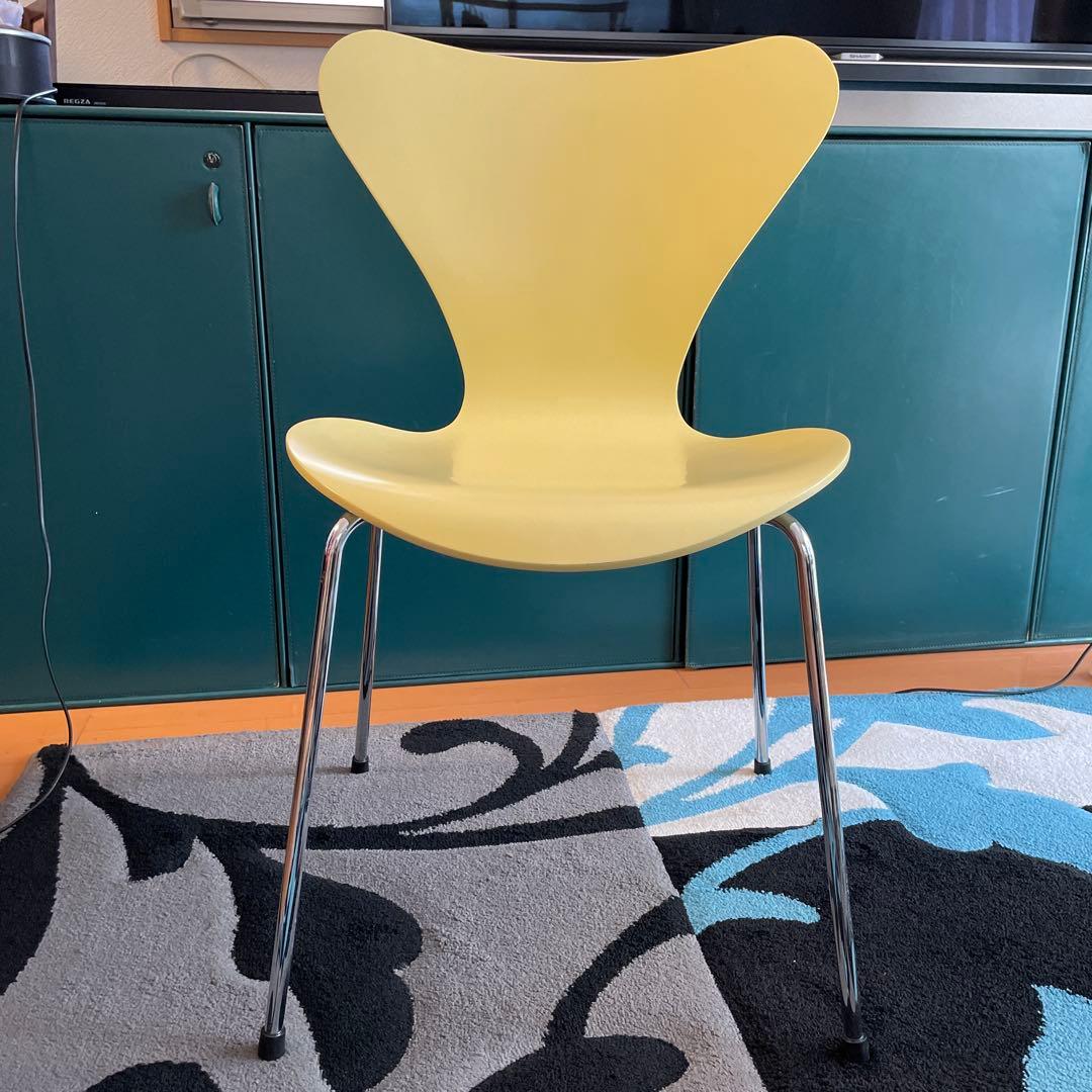 #フリッツハンセン#セブンチェア#複数購入割引あり#ライトイエロー#美品#椅子