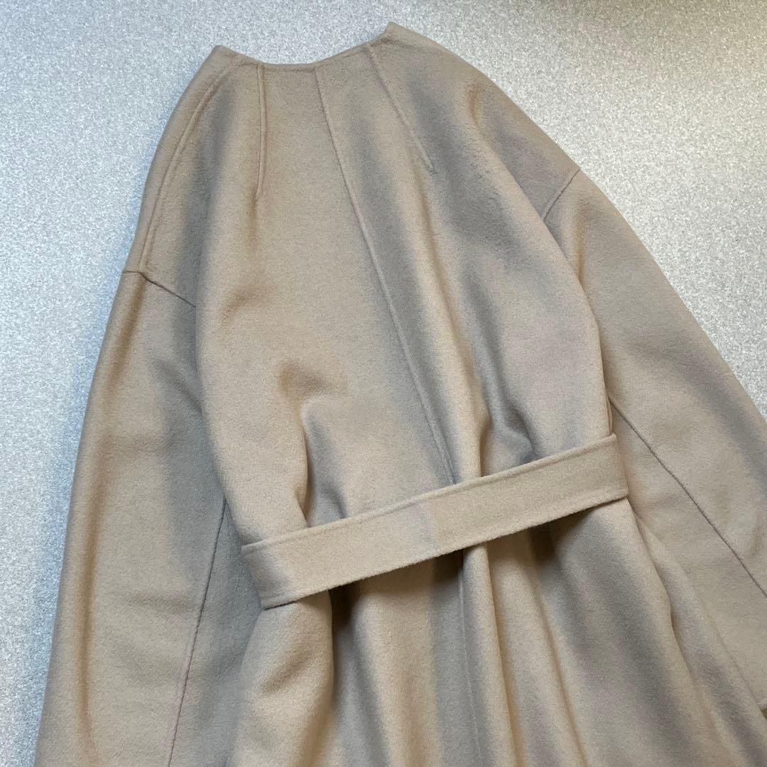 【美品✨イエナ×マンテコ 近年モデル】ダブルフェイス リバーコート 腰ベルト