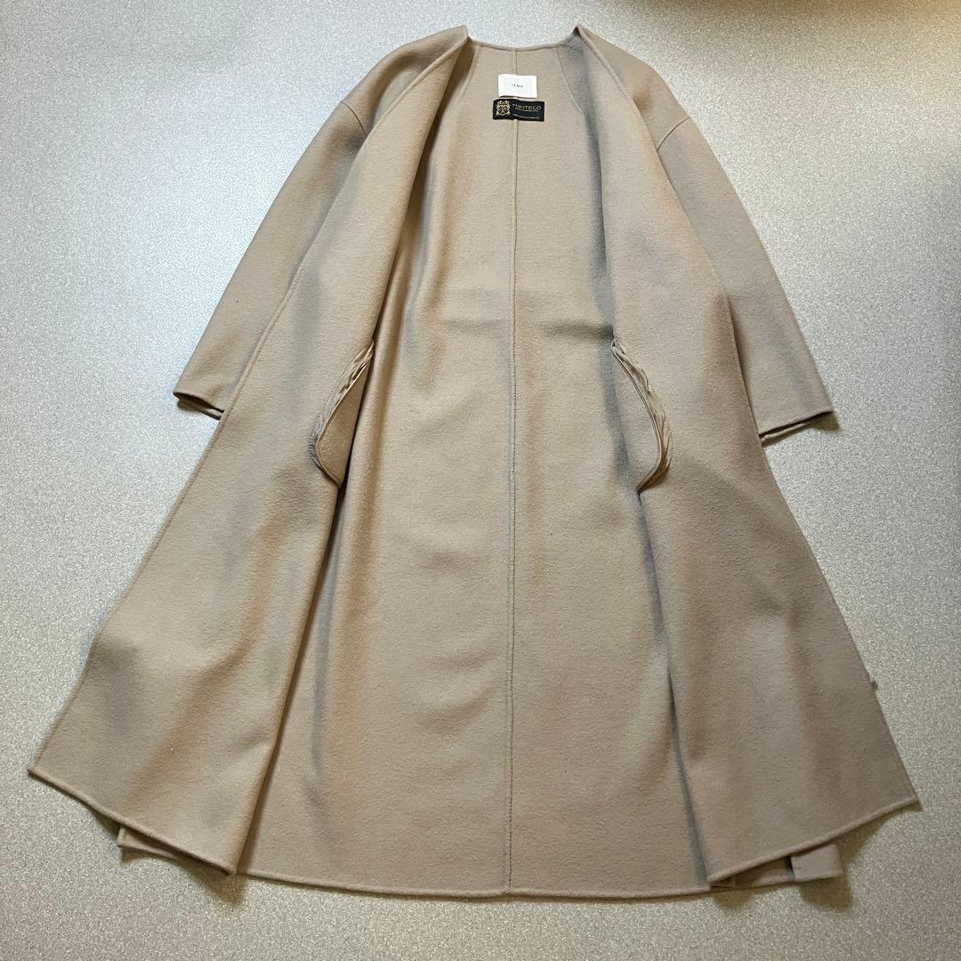 【美品✨イエナ×マンテコ 近年モデル】ダブルフェイス リバーコート 腰ベルト