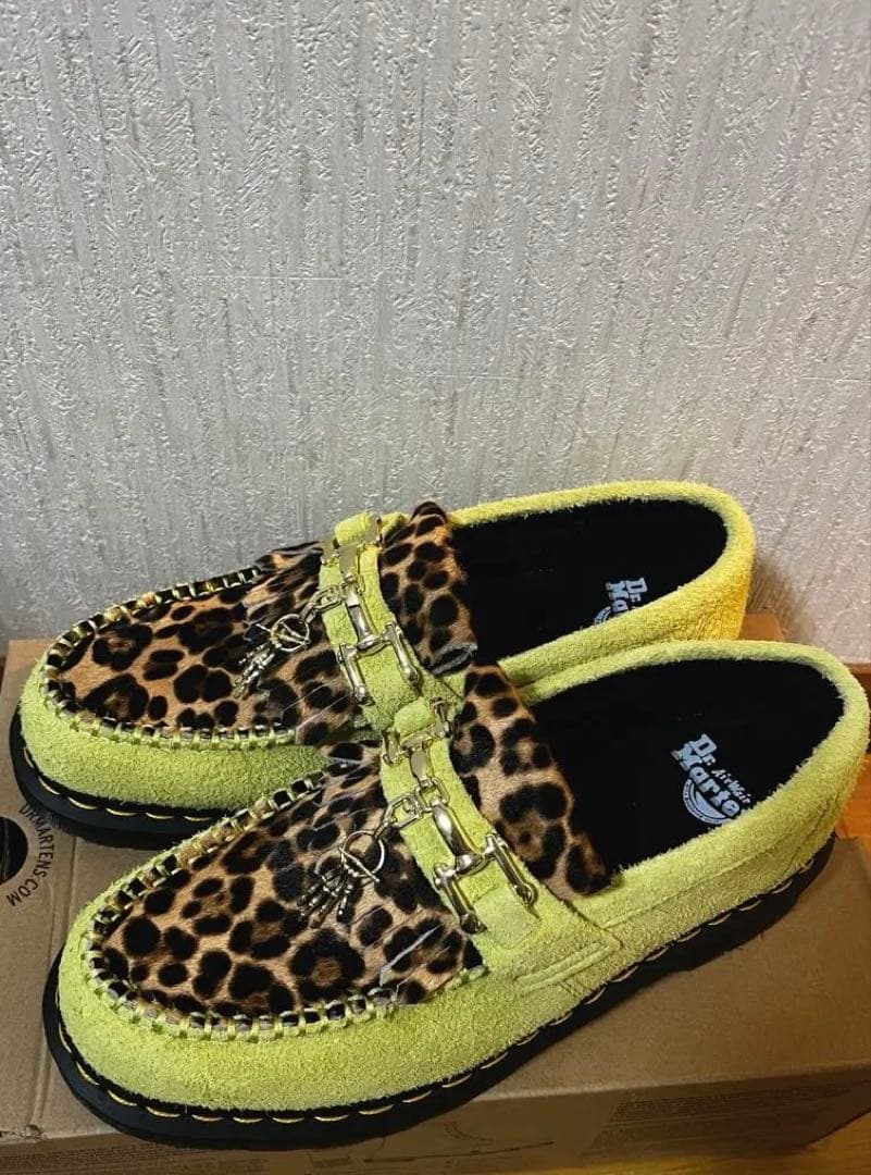 Dr.Martens Adrian Bone ローファー ヒョウ柄
