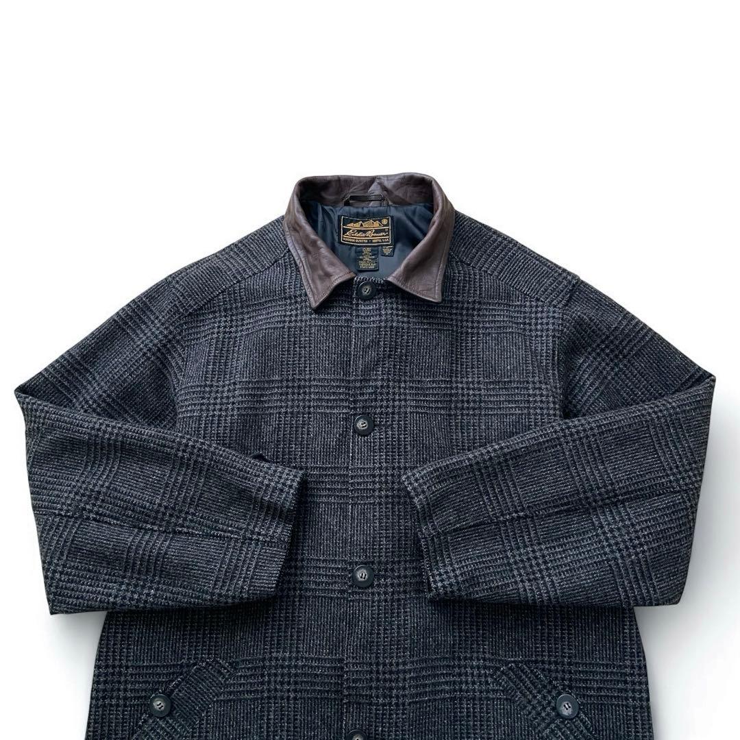 80s EDDIE BAUER ツイード ウール オーバー コート USA製