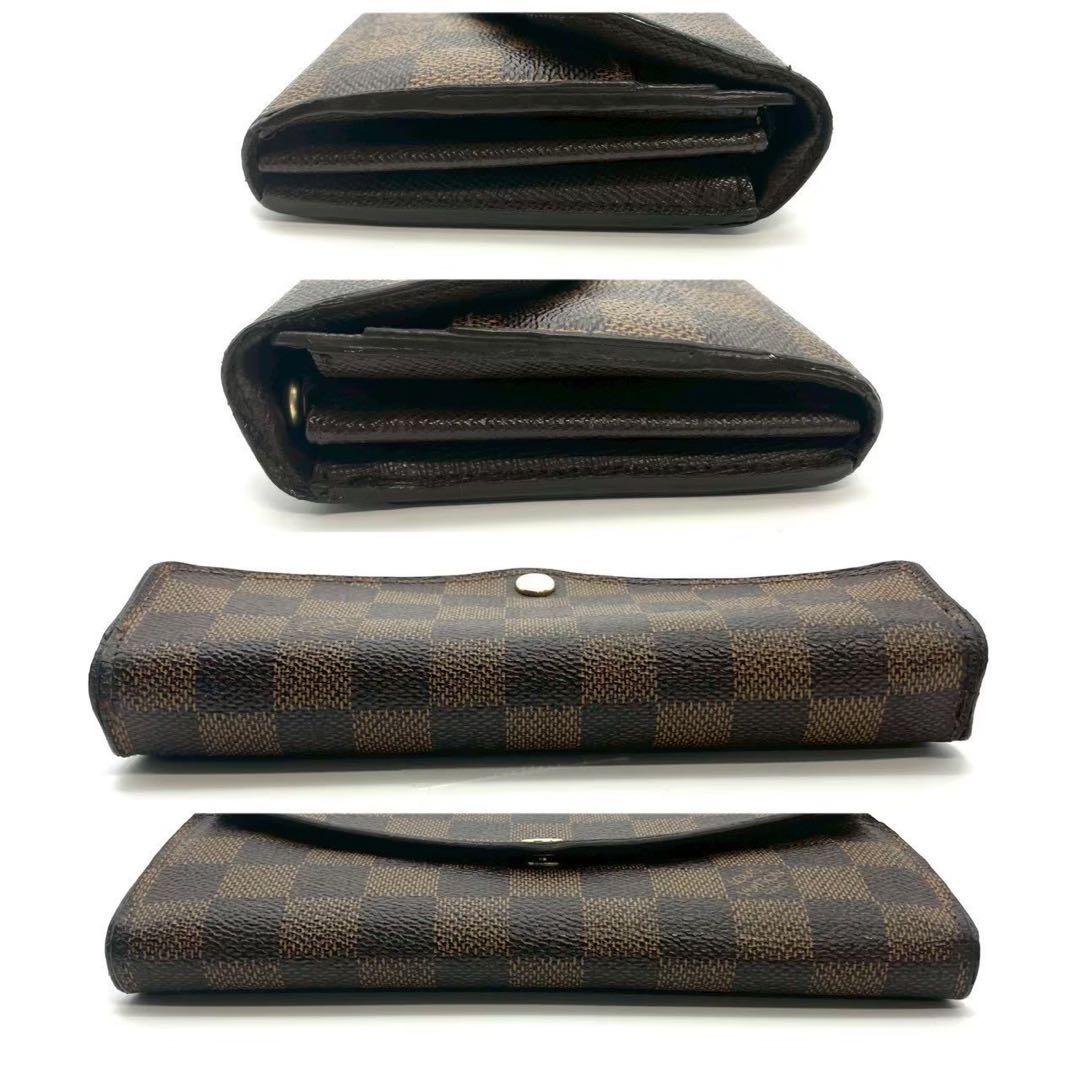 Justin 正規品 ルイヴィトン 長財布 ポルトフォイユ サラ ダミエ