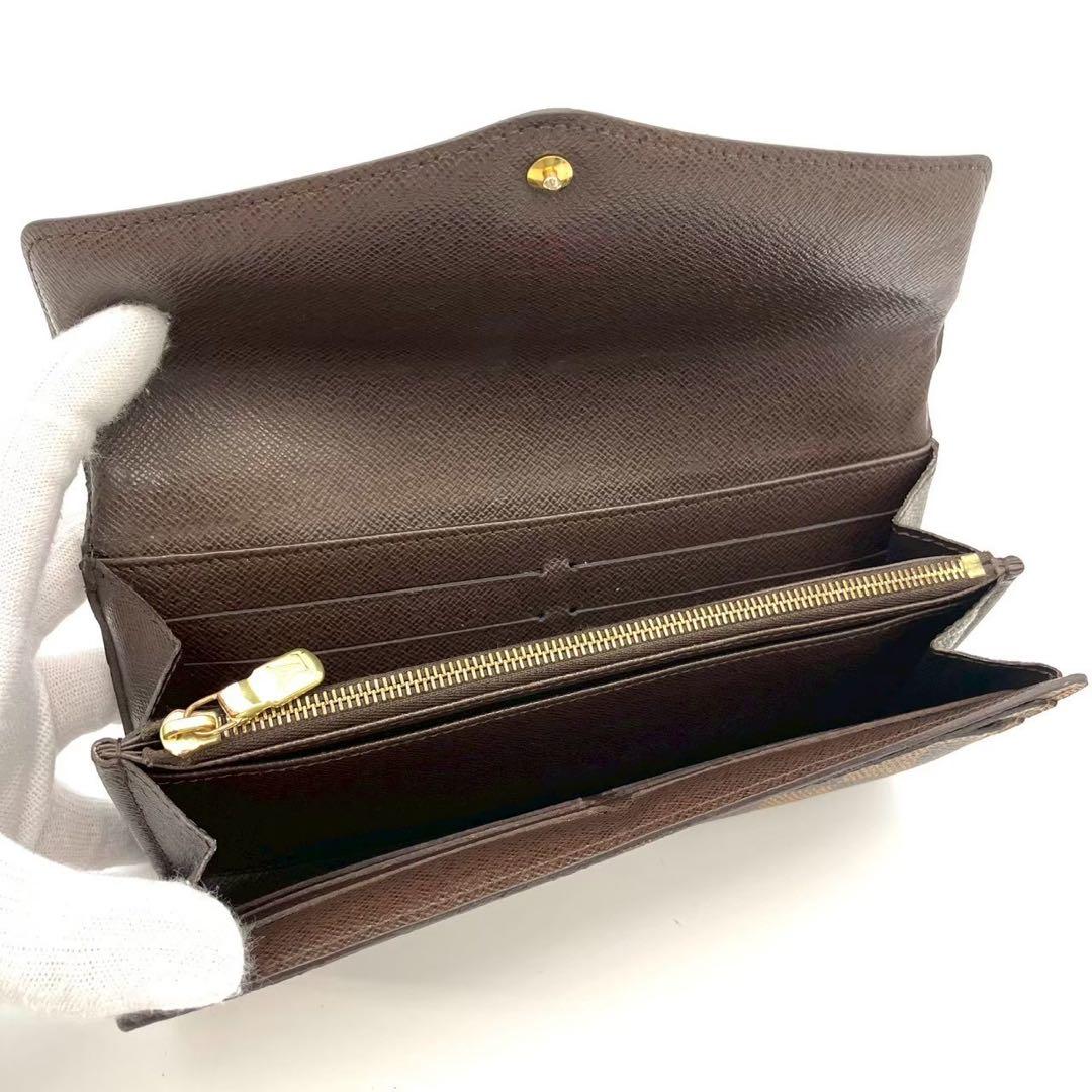 Justin 正規品 ルイヴィトン 長財布 ポルトフォイユ サラ ダミエ