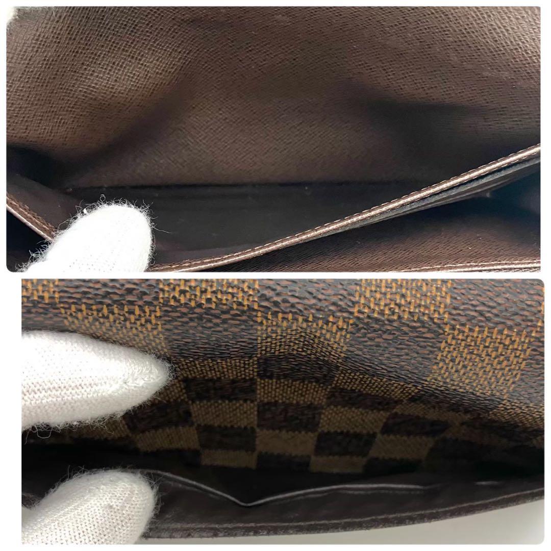 Justin 正規品 ルイヴィトン 長財布 ポルトフォイユ サラ ダミエ