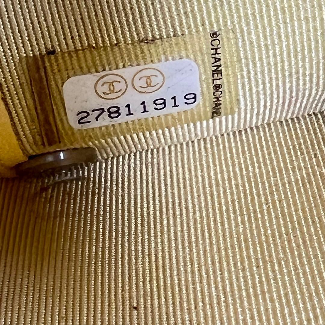 CHANEL イエロー キーケース マトラッセ4連&リング付