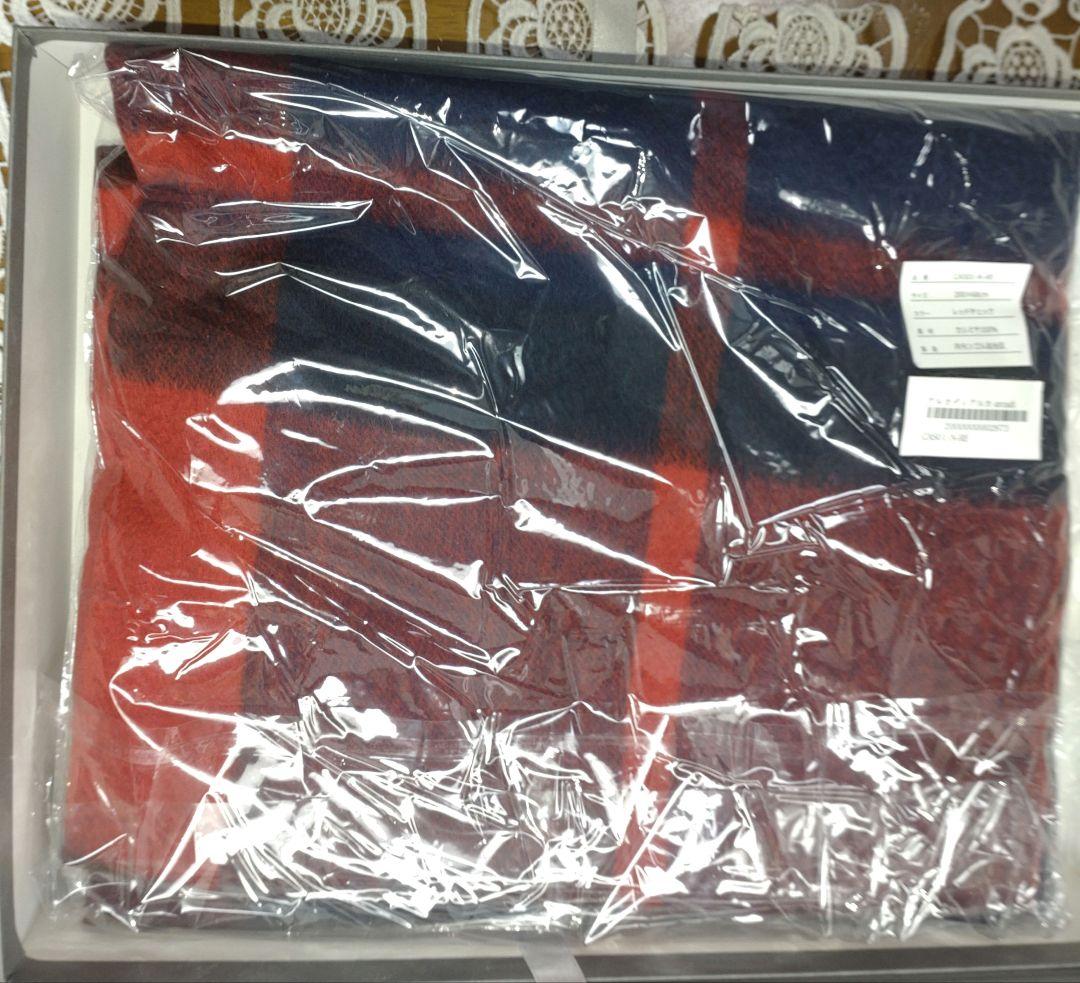 タグ付新品　arcadiarca 大判ストール　マフラー　ピュアカシミヤ100%