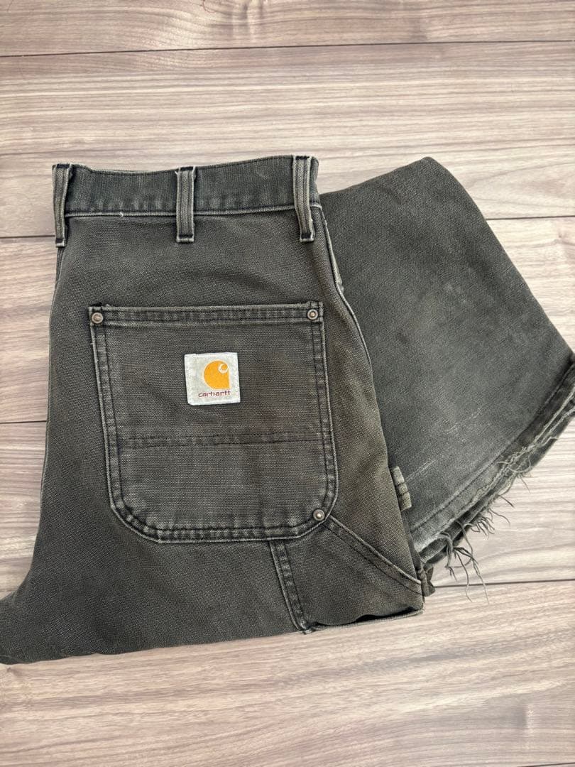 Carhartt ダブルニー　ブラック　デニム