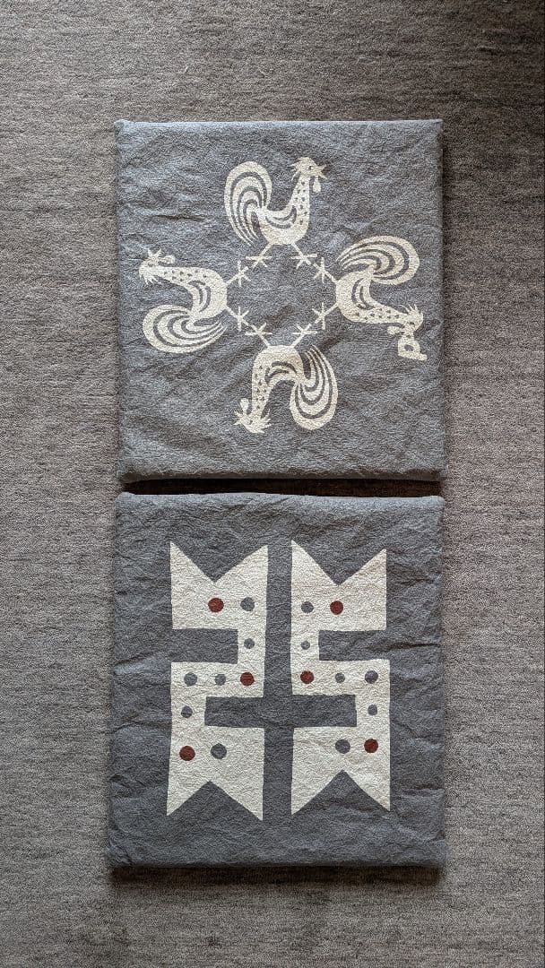 【ジル】　富山桂樹舎 D&DEPARTMENT 座布団　2枚セット