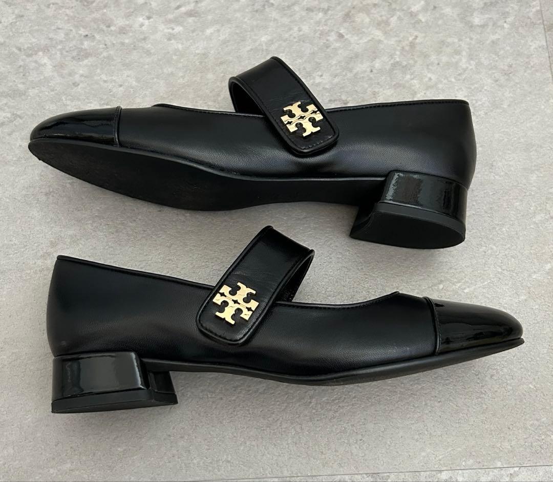 《PEN》トリーバーチ メリージェーン ストラップシューズ 黒 23cm