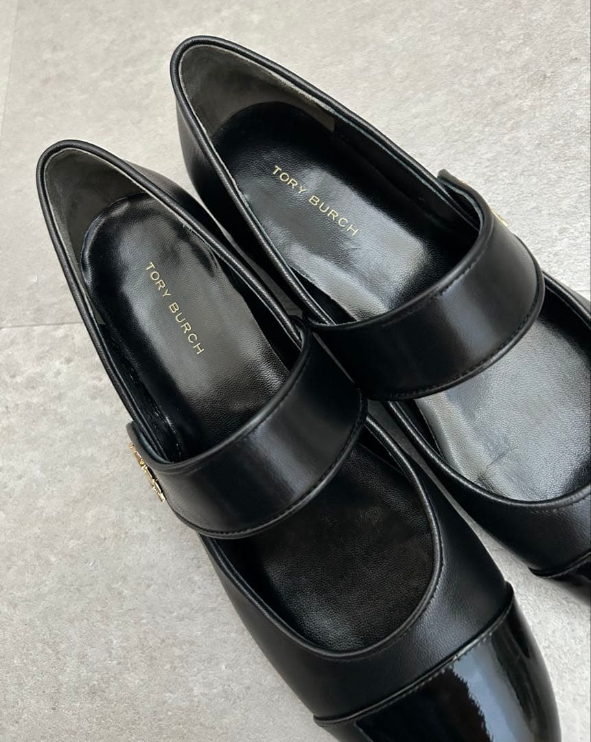 《PEN》トリーバーチ メリージェーン ストラップシューズ 黒 23cm