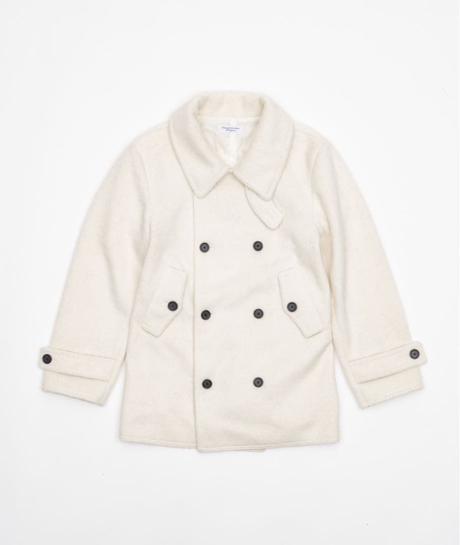 Smyeon ミドルシャギーコート ホワイト