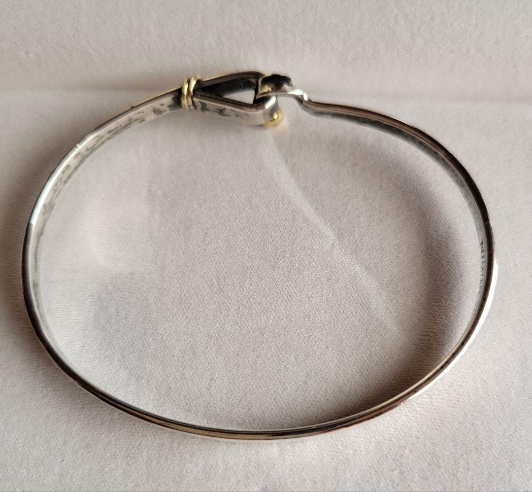 ティファニー SV925/18K フックバングル