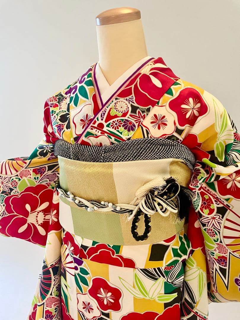 X'mas2日間限定お願下げ中！　振袖　ほぼ新品　振袖単品　着物　洗える着物