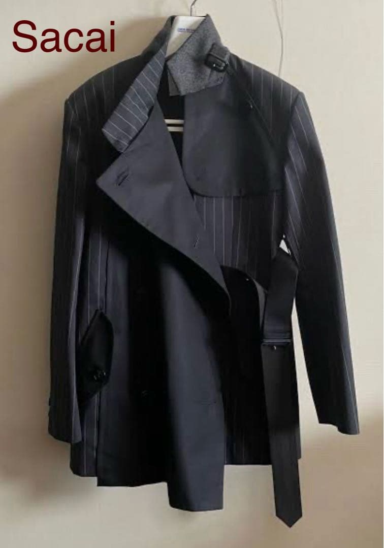 Sacai トレンチコートドッキングコート2023年製
