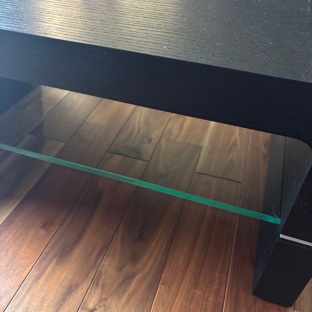 【美品】大川家具　センターテーブル　ブラック　モダン