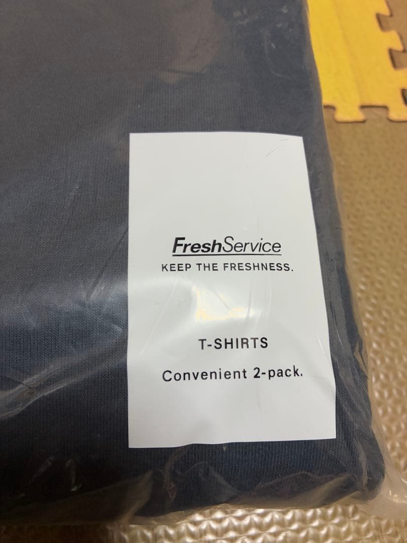 【新品】フレッシュサービス 2-PACK TEE ロンT ネイビー　サイズL