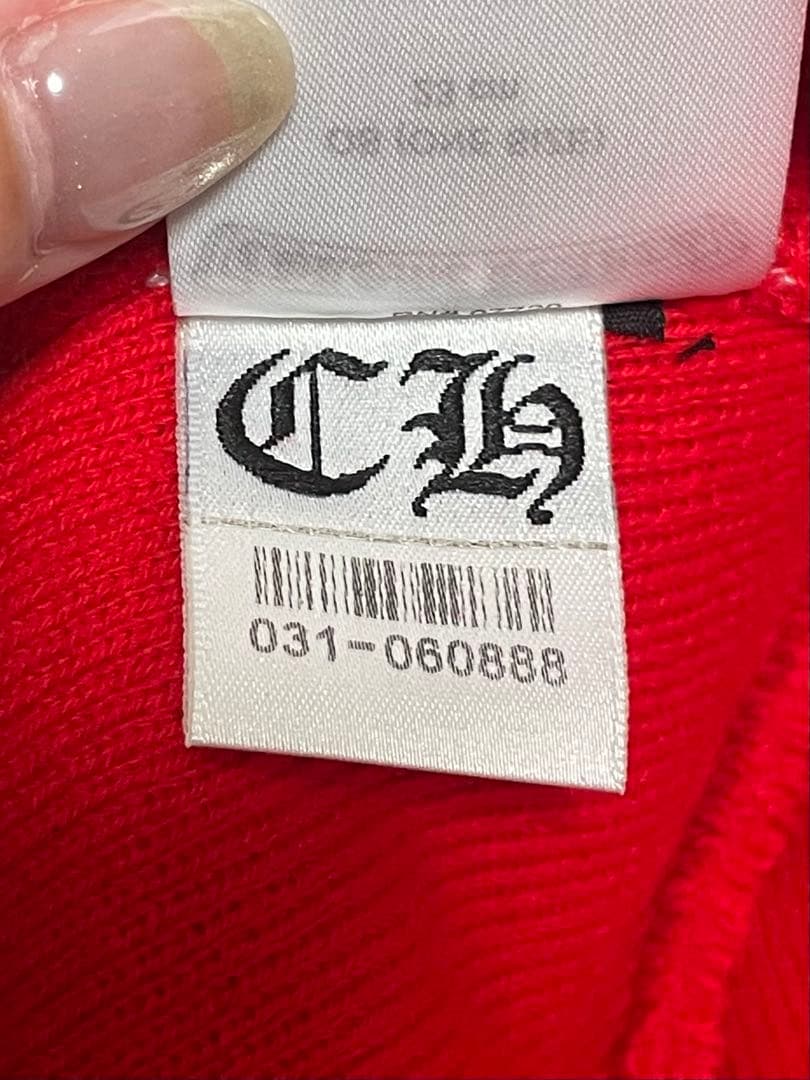 CHROME HEARTS ニット帽 レッド