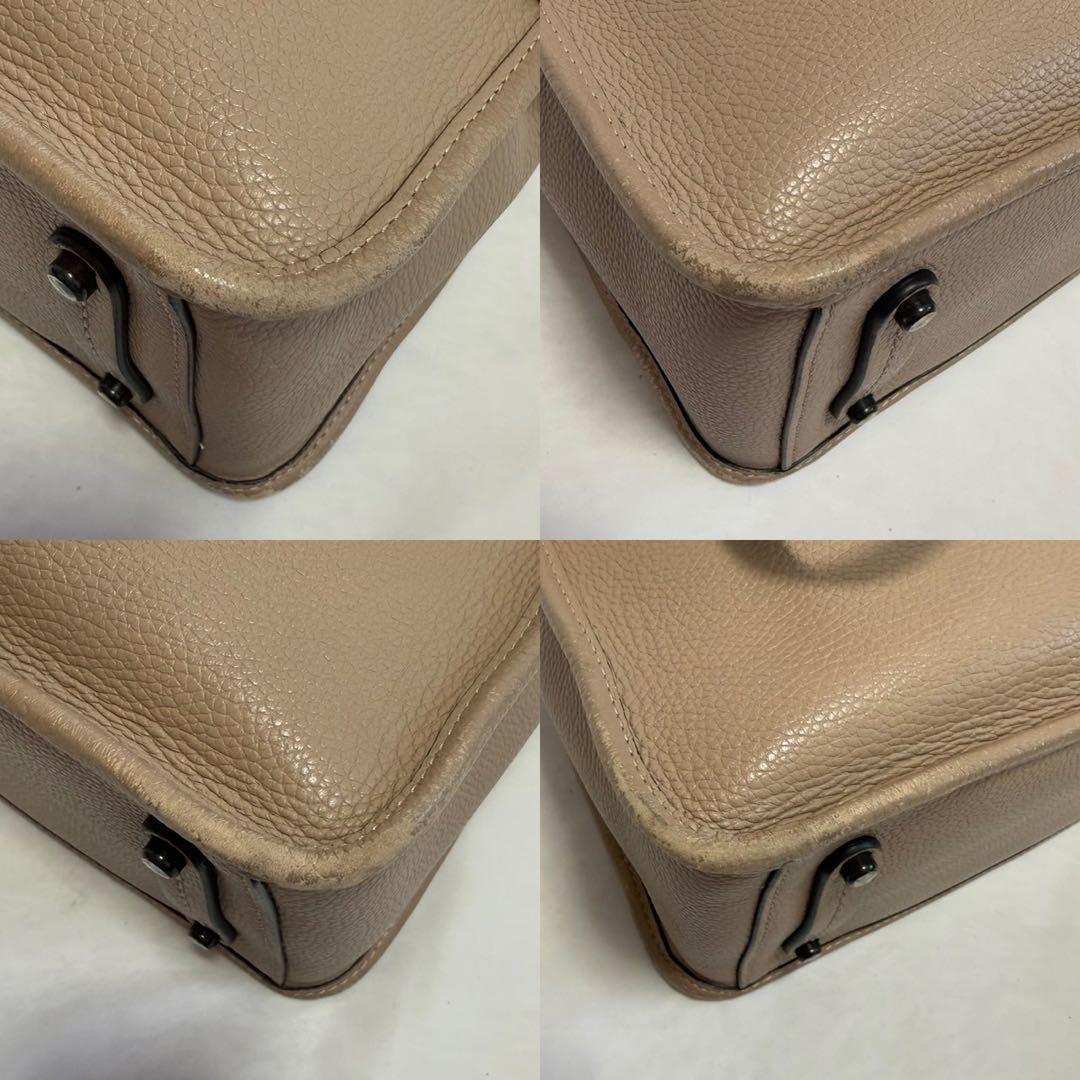 【美品】コーチ 3460 タイラー キャリーオール トートバッグ レザー A4可