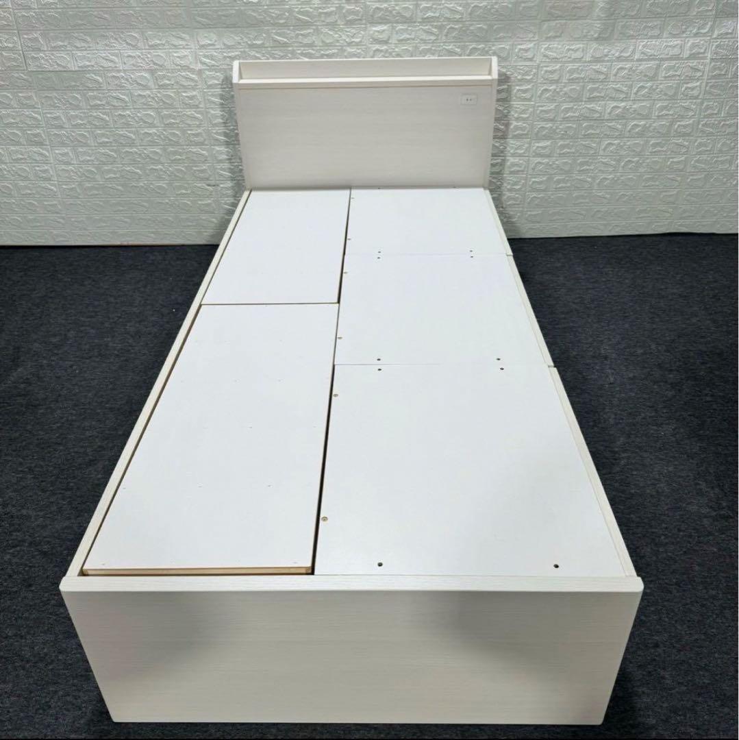 ニトリ シングル ベッドフレーム ジオチェスト 収納4つ 格安 d4025