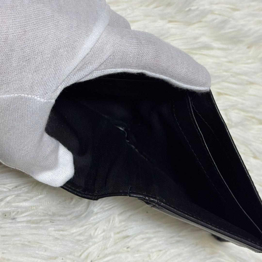 DIESEL 二つ折り財布　レザー　ブラック