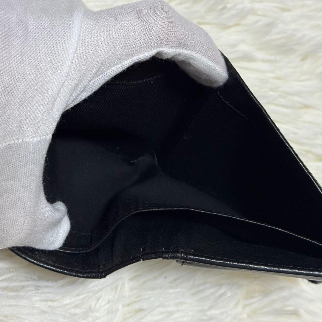 DIESEL 二つ折り財布　レザー　ブラック