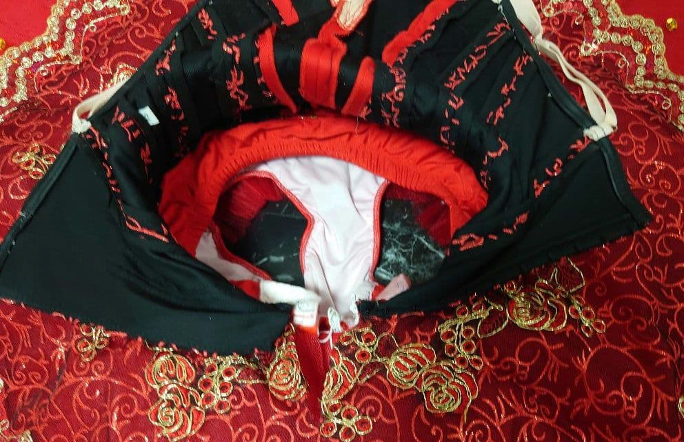 バレエ衣裳　コスチューム　赤×黒:パキータ/キトリ/エスメラルダ美品