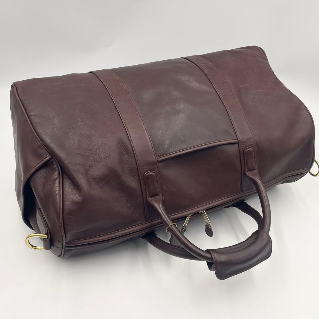 COACH コーチ グラブタンレザー ボストンバッグ　2way 大容量 ブラウン