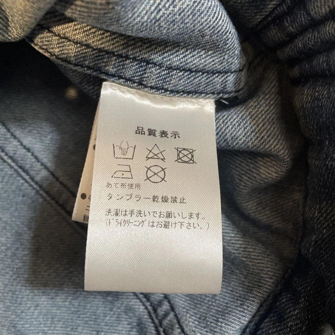 完売品 未使用、Adonisis ラクーンファーカラー デニムジャケット